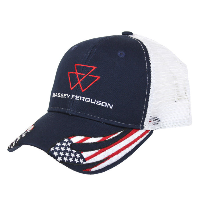 Massey Ferguson Flag Cap with Embroidered Logo