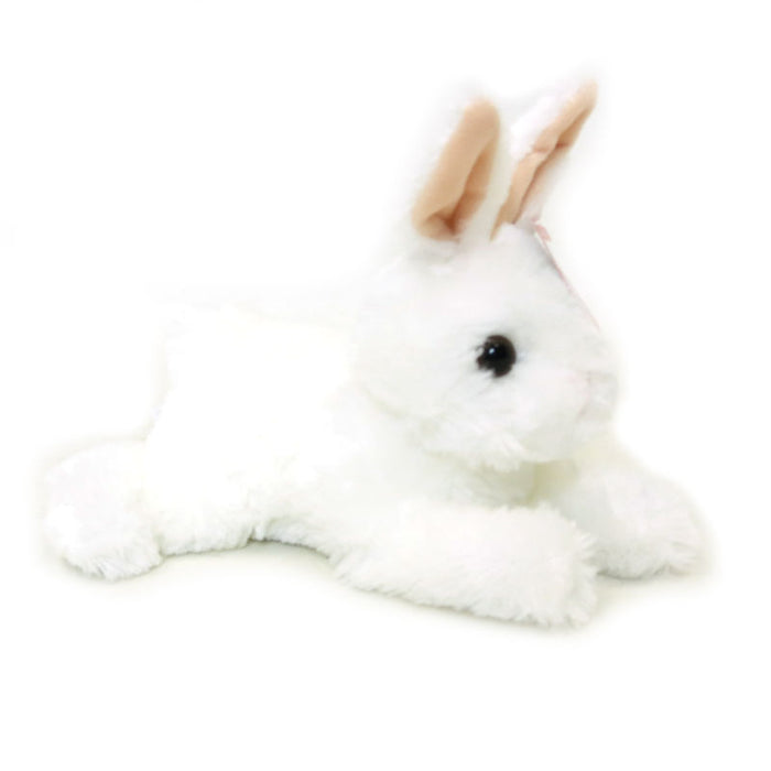 White Baby Bunny Mini Flopsie Plush Animal By Aurora