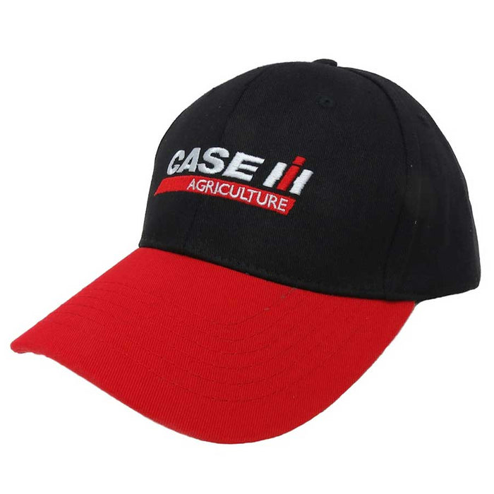 Case IH Black Cap with Red Bill featuring Case IH Logo