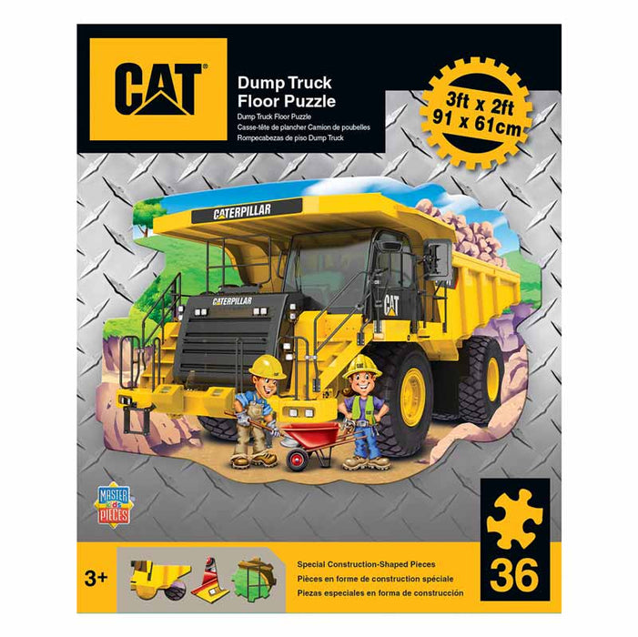 Caterpillar Dump Truck 36 Piece Floor Puzzle