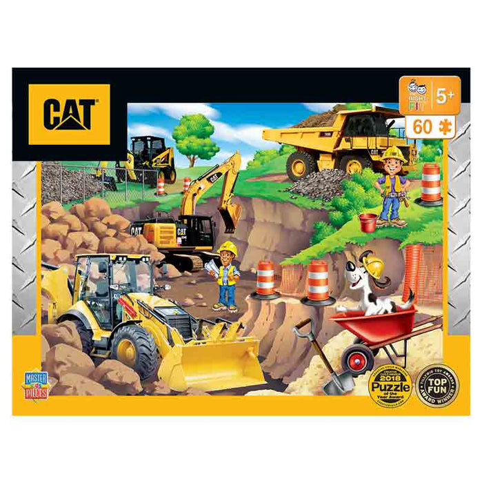Caterpillar "Day at the Quarry" 60 Piece Puzzle