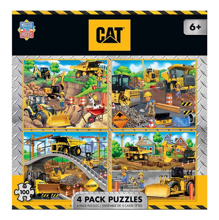 Caterpillar 4-pack Construction Puzzles