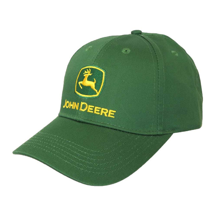 John Deere Logo Green Twill Cap