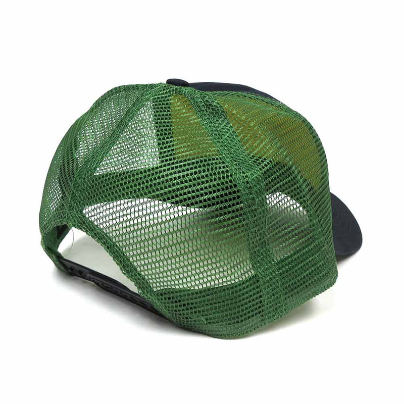 John Deere Logo Cap, Black with Green Mesh Back