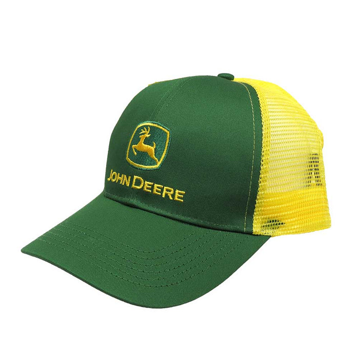 John Deere Logo Cap Green with Yellow Mesh Back