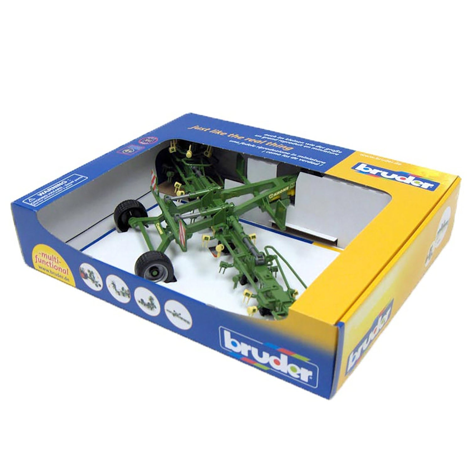 1/16 Krone Trailed Rotary Hay Tedder by Bruder — Outback Toys