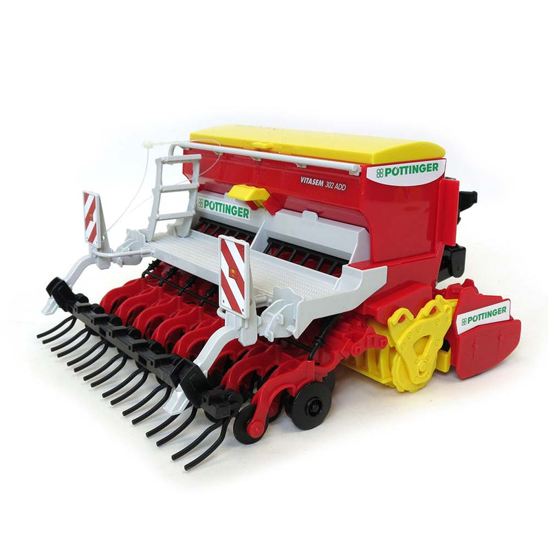1/16 Pottinger Vitasem 302 ADD Harrow-Mounted Seed Drill by Bruder