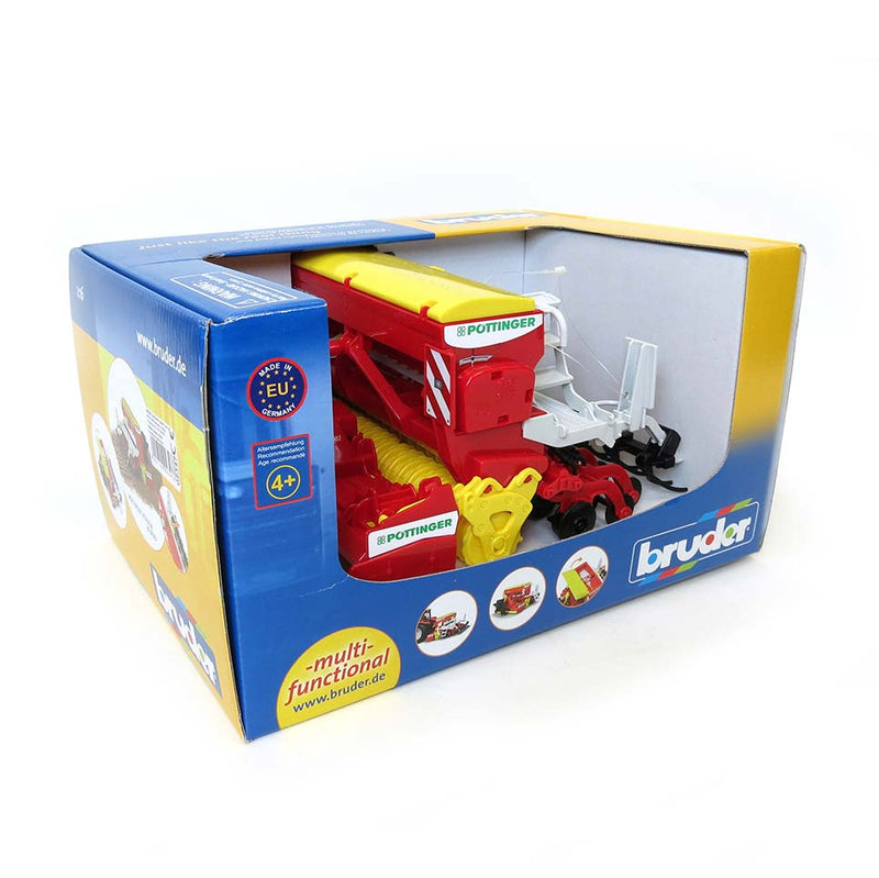 1/16 Pottinger Vitasem 302 ADD Harrow-Mounted Seed Drill by Bruder