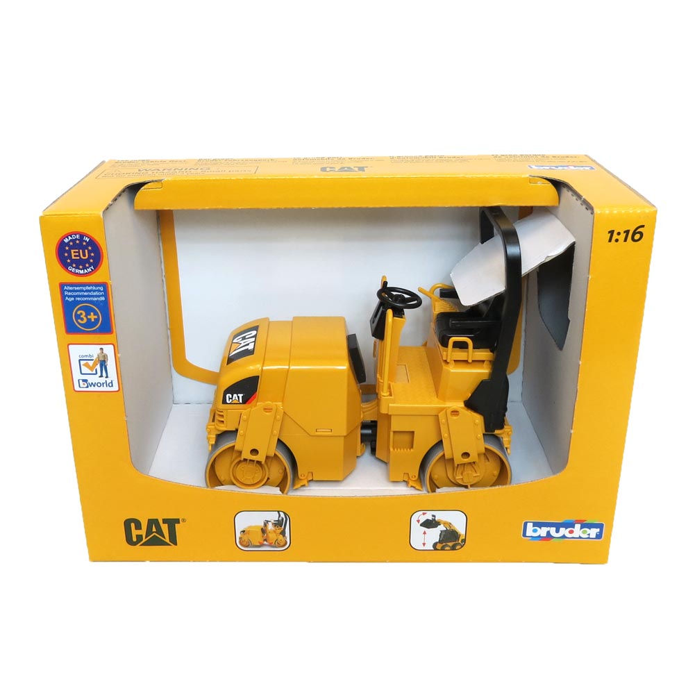 1/16 Caterpillar Asphalt Compactor by Bruder, Plastic — Outback Toys