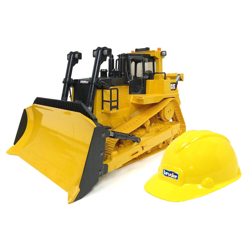 1/16 Caterpillar Large Track Type Bulldozer by Bruder & Hard Hat
