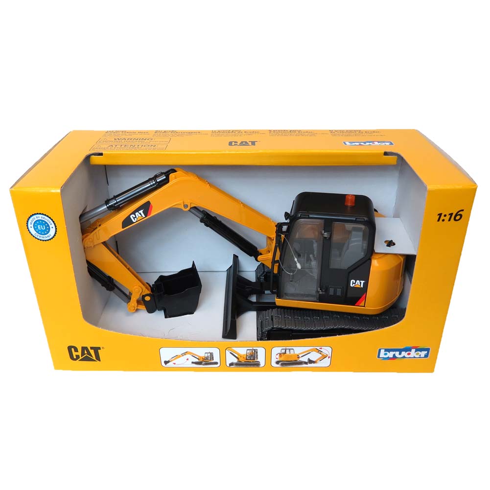 1/16 Caterpillar Mini Excavator by Bruder, Plastic — Outback Toys