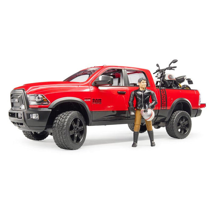 1/16 Ram 2500 Power Wagon with Ducati Scrambler by Bruder