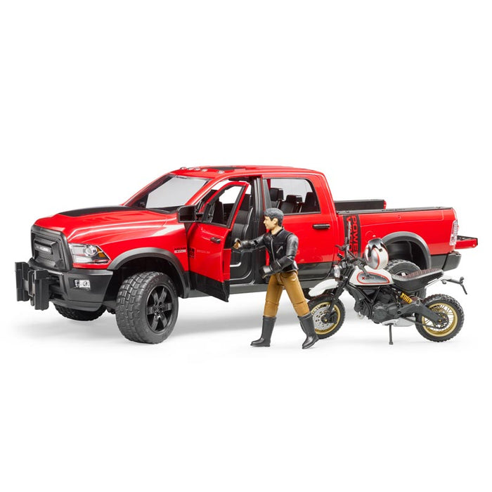 1/16 Ram 2500 Power Wagon with Ducati Scrambler by Bruder