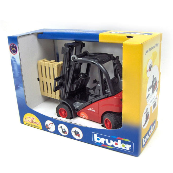1/16 Linde H30D Forklift with 2 Pallets by Bruder