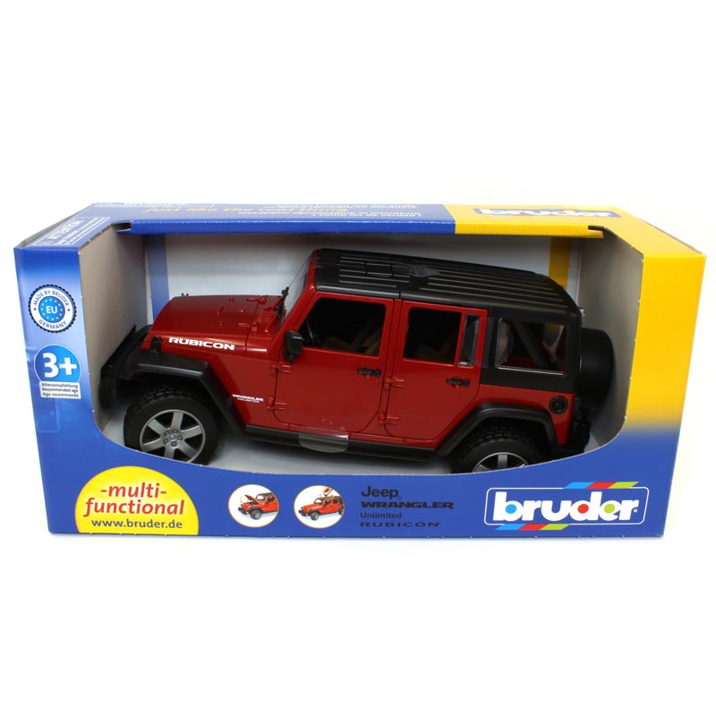 1/16 Red Jeep Wrangler Rubicon by Bruder