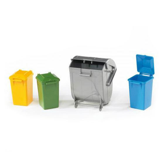 1/16 Bruder Garbage Can Set
