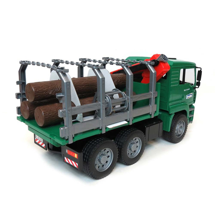 1/16 TG 410A Logging Truck w/Crane & 3 logs by Bruder