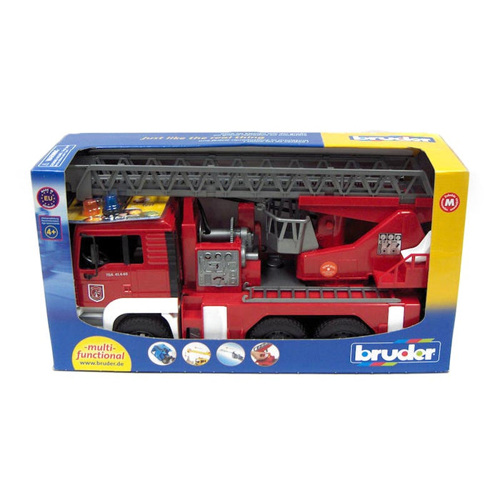 MAN Fire Engine w/water pump, light & sound module by Bruder