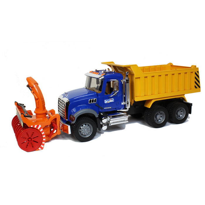 Bruder MACK Granite Dump Truck with Snow Blower