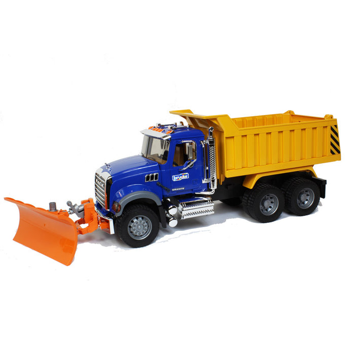 Bruder MACK Granite Dump Truck with Plow Blade