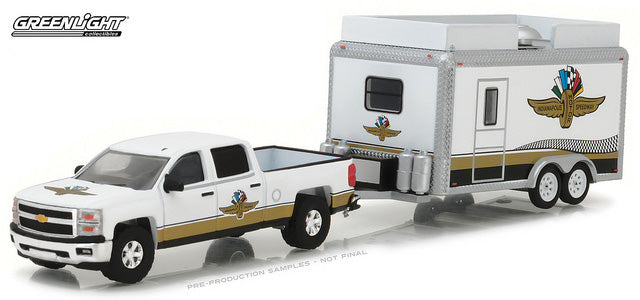 1/64 Silverado and Show Trailer, Indianapolis Motor Speedway by Greenlight