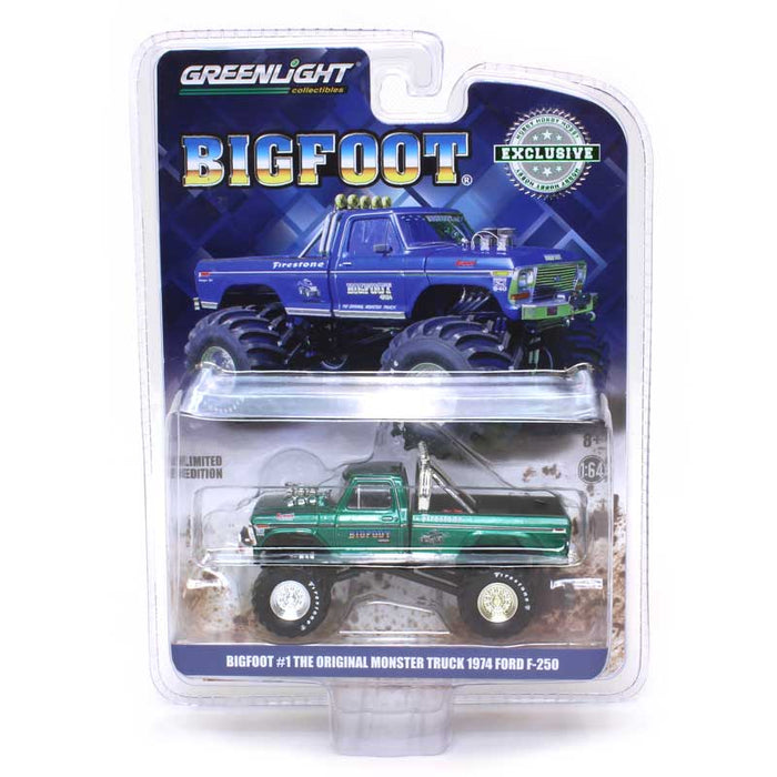 Green Machine ~ 1/64 1974-79 Ford F-250 Big Foot Original Monster Truck