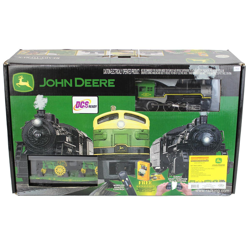 1/48 O Gauge RailKing John Deere Steam Engine Ready-to-Run Train Set by M.T.H. Electric Trains