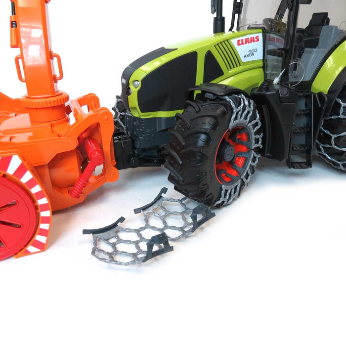 1/16 Claas Axion 950 Tractor with Snow Blower & Tire Chains by Bruder