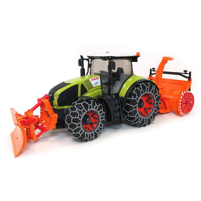 1/16th Claas Axion 950 Tractor w/ Snow Blower, Tire Chains & Snow Plow