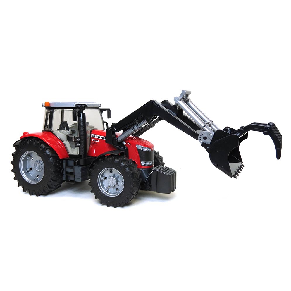 7624 1/16 Massey Ferguson 7624 Tractor with Front End Loader, Bucket and Gr ...