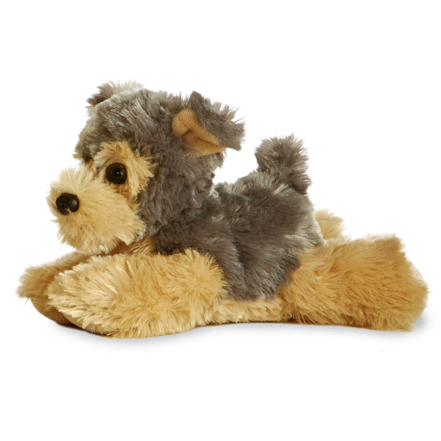 8" Cutie Yorkshire Terrier Mini Flopsie Plush Animal By Aurora