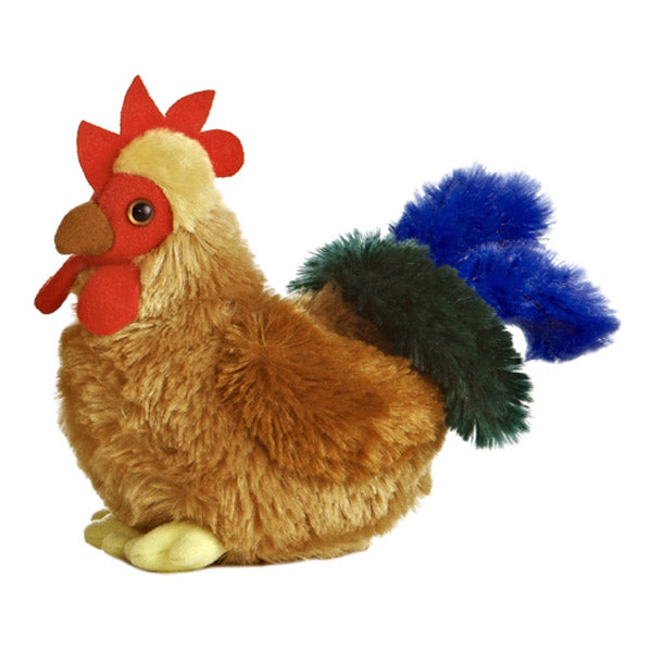 8" Cocky Rooster Mini Flopsie Plush Animal by Aurora