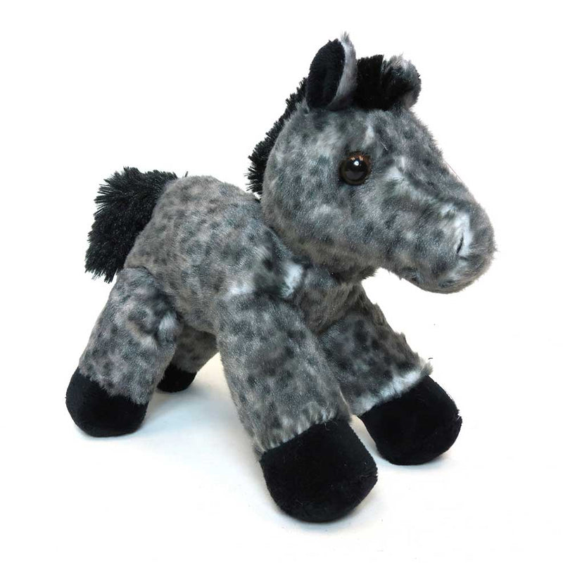 Storm 8in Standing Black & Gray Pony Flopsie by Aurora