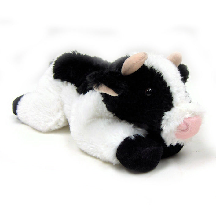 12in MayBell Black & White Cow Flopsie Plush Animal by Aurora