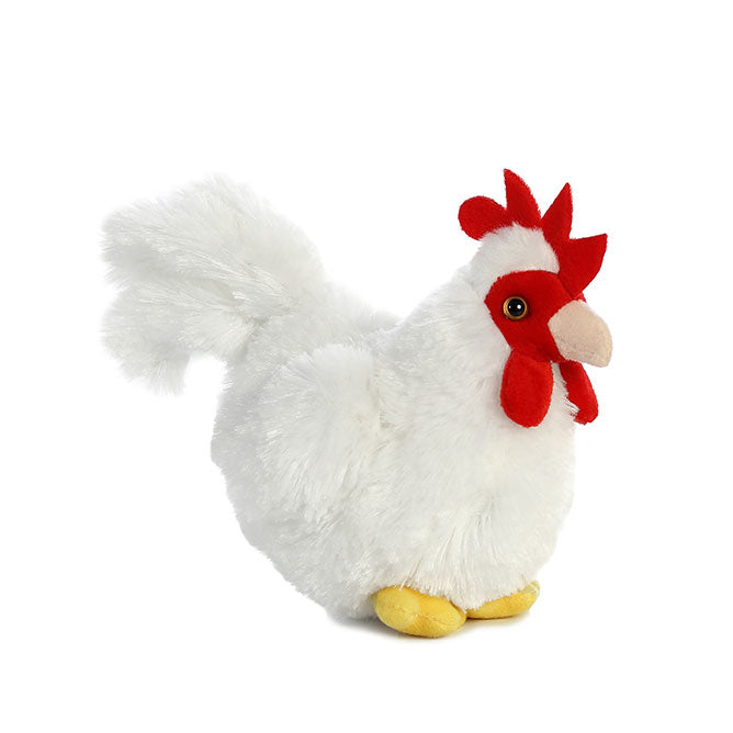 8in Chicken Mini Flopsie Plush Animal by Aurora