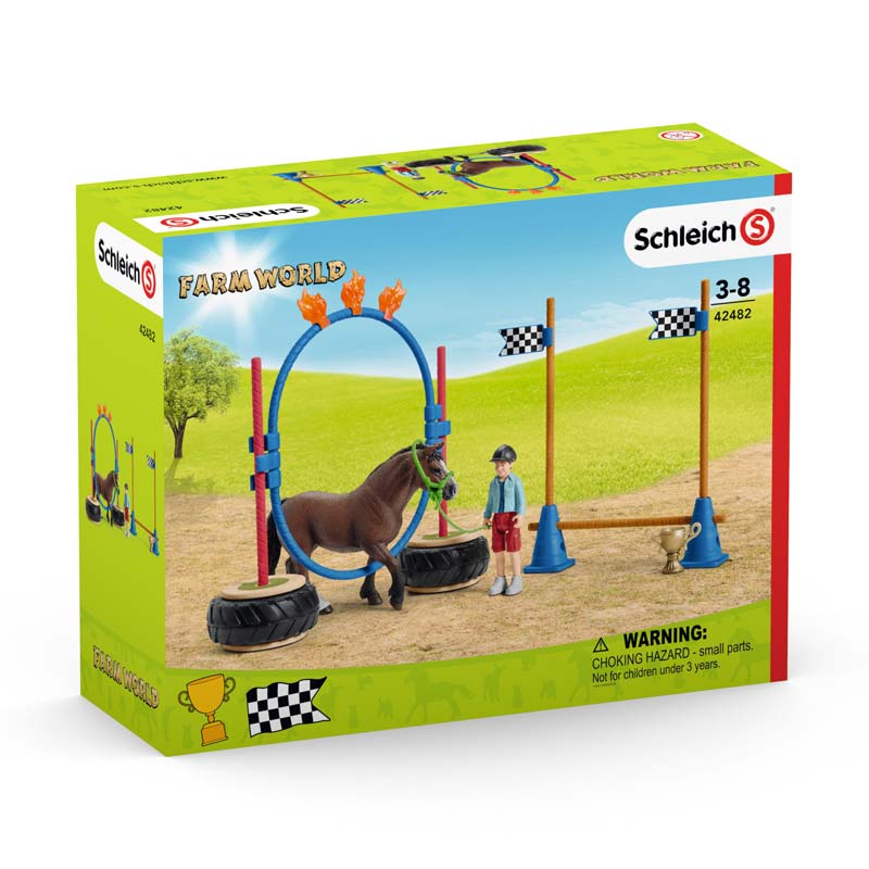 Pony Racing Kit Pony Agility Race Set by Schleich — Outback Toys