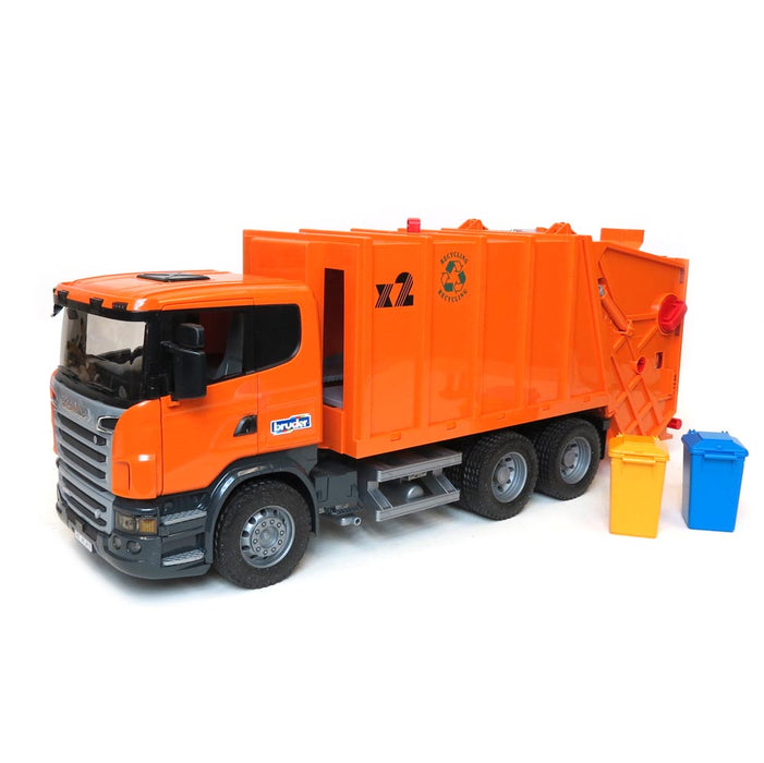 1/16 Scania R-Series Orange Garbage Truck