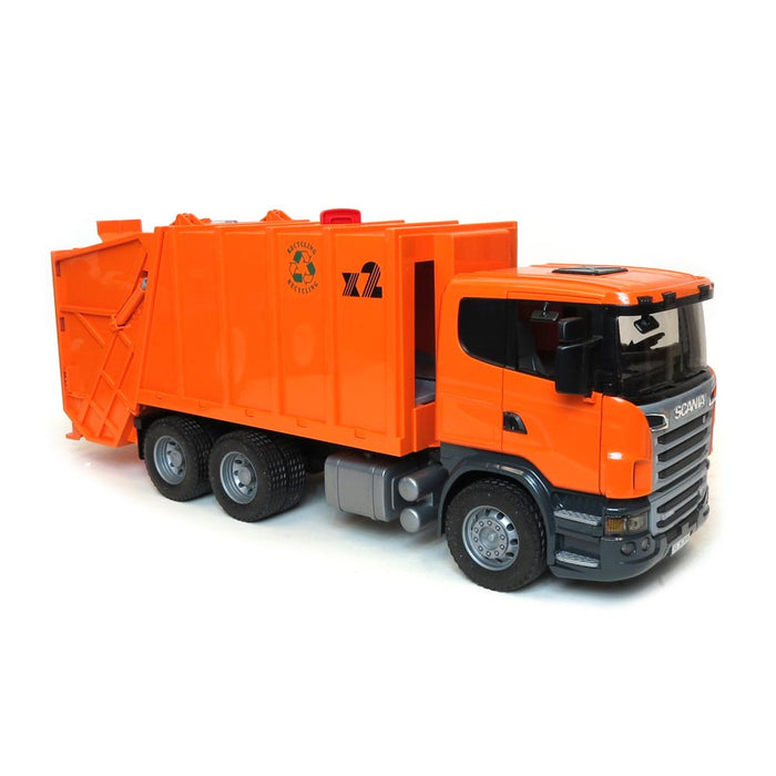 1/16 Scania R-Series Orange Garbage Truck