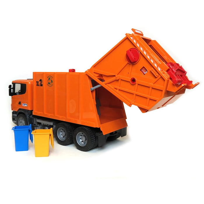 1/16 Scania R-Series Orange Garbage Truck