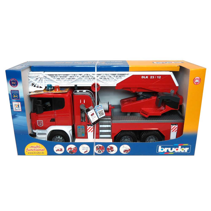 (B&D) 1/16 Scania R-Series Fire Truck with Water Pump - Damaged Box