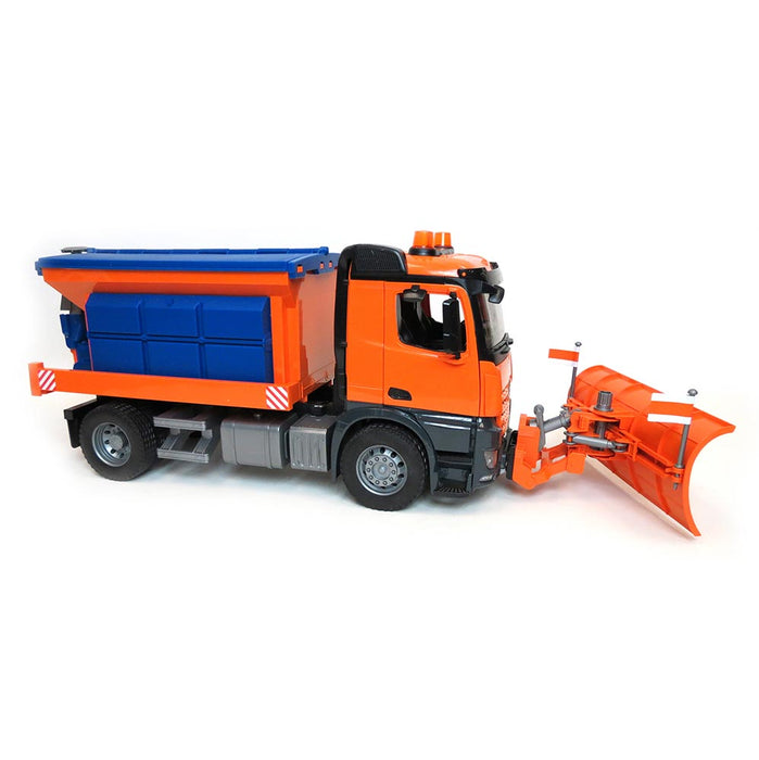 1/16 MB Arocs Winter Service Truck with Spreader and Plow Blade by Bruder