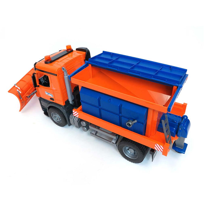 1/16 MB Arocs Winter Service Truck with Spreader and Plow Blade by Bruder