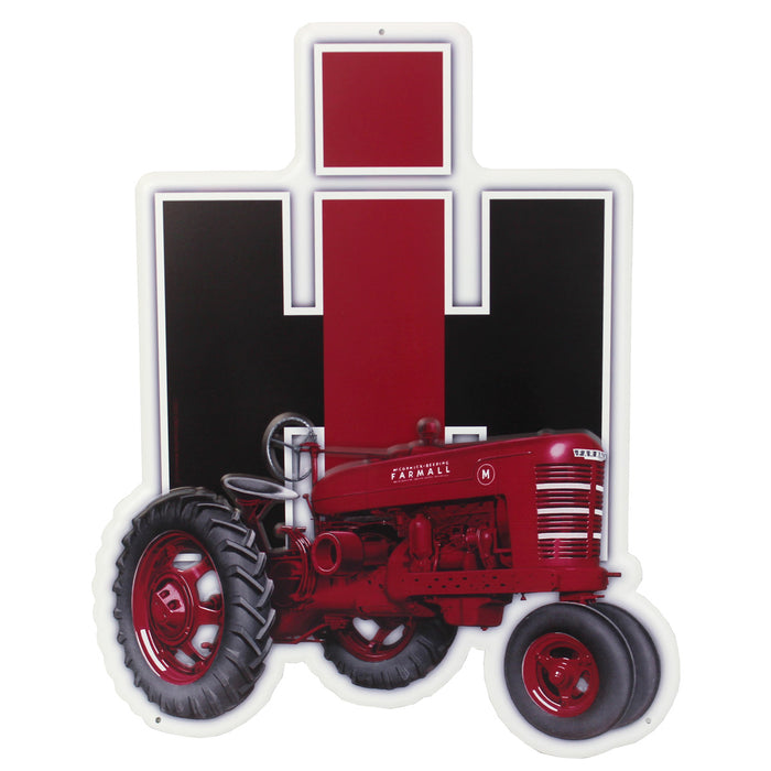 IH Farmall M Tractor Tin Sign, 15.9in x 19.9in
