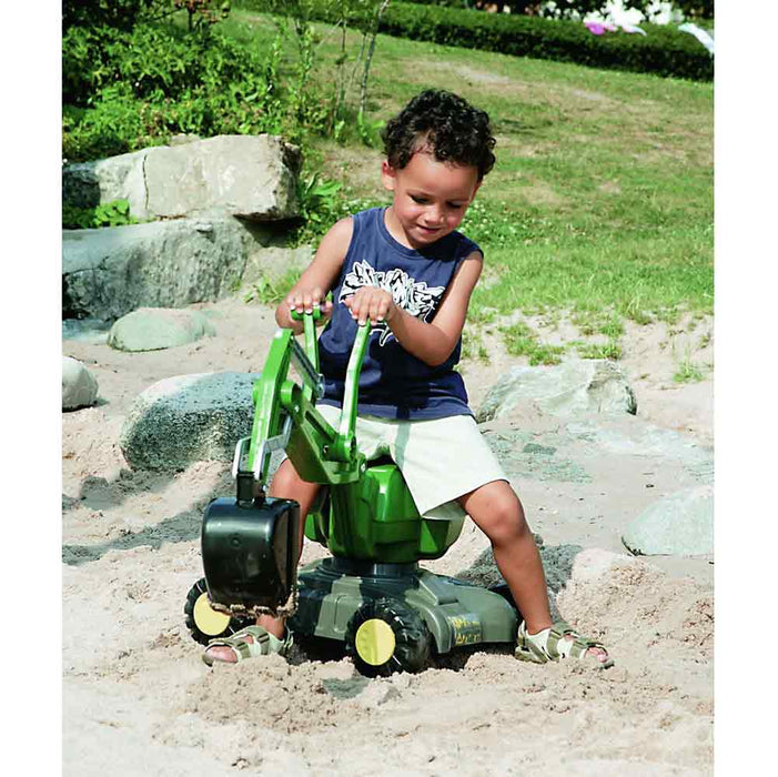 John Deere Ride-On Wheeled Excavator