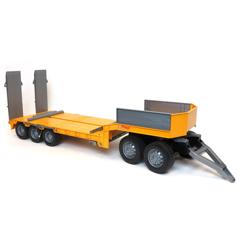 1/16 Bruder Fliegl Tri-axle Low Loader Trailer and Dolly