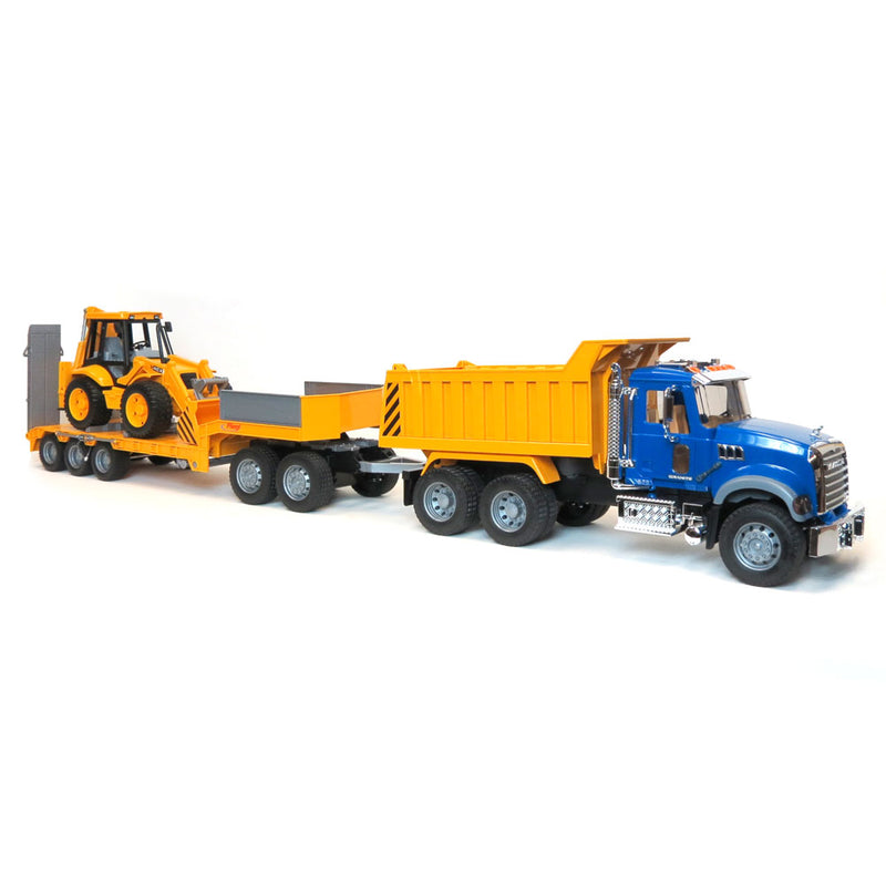 1/16 Bruder Fliegl Tri-axle Low Loader Trailer and Dolly