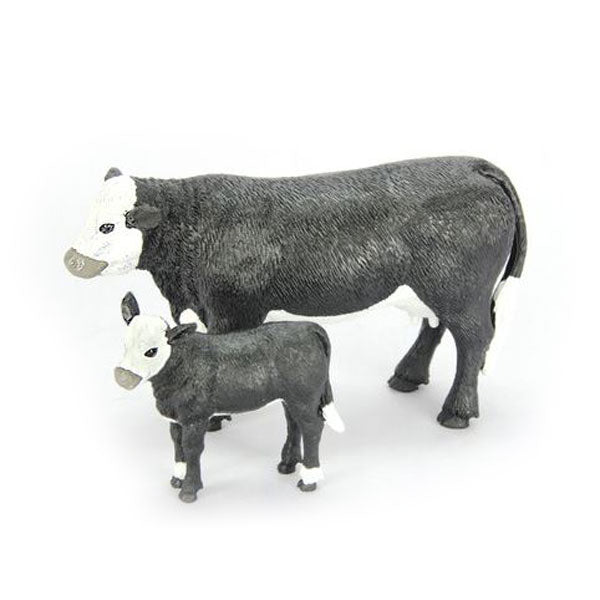1/20th Black Baldy Cow and Calf by Big Country Toys
