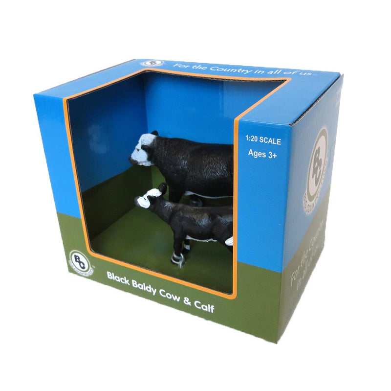 1/20th Black Baldy Cow and Calf by Big Country Toys