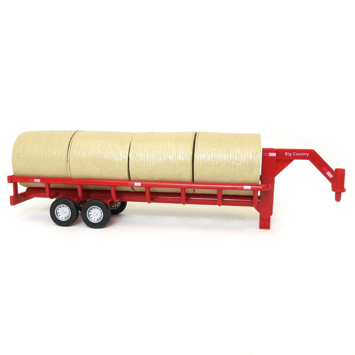 1/20 Gooseneck Round Bale Trailer with 4 Round Bales by Big Country Toys