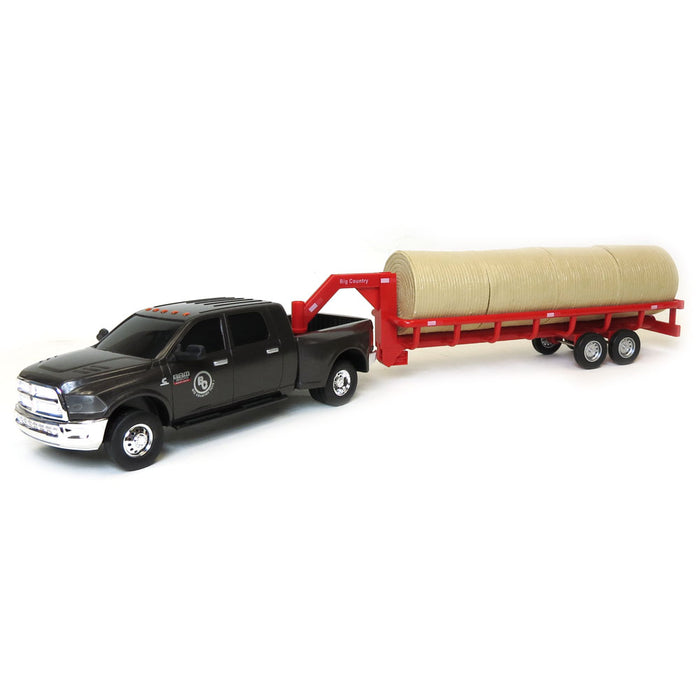 1/20 Gooseneck Round Bale Trailer with 4 Round Bales by Big Country Toys